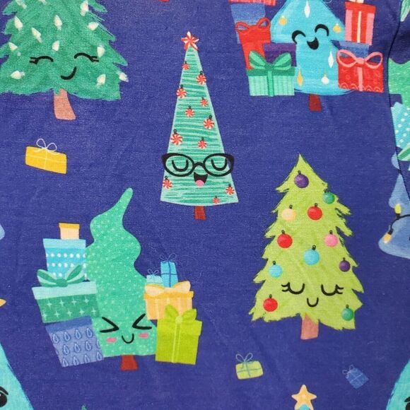 NEW Birdie Bean Girls Size 5T Dress Blue Smiling Christmas Tree Bamboo Viscose - Picture 8 of 8